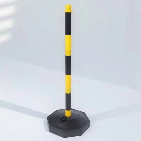 HONMEET 2Pcs Plastic Warning Columns Traffic Cones Collapsible Outdoor Parking Barriers
