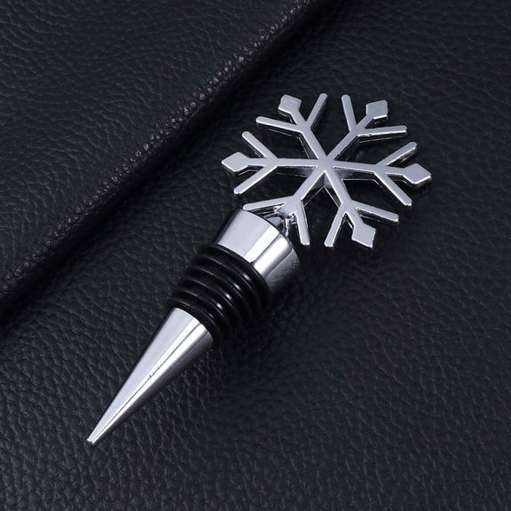 HONMEET 2Pcs Alloy Wine Stopper Plated Silver Cone Shape Bottle Plug for Sealing Preserving Wine Flavor