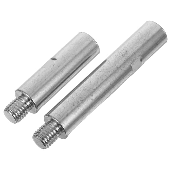 HONMEET Sturdy Angle Grinder Extension Pole Silver Carbon Steel 2Pcs