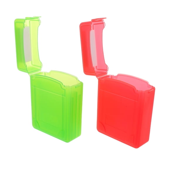 HONMEET 2Pcs Portable External Hard Drive Storage Box Shockproof 3.5 Inch Hdd Enclosure Compatible with SSD
