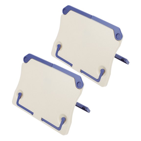 HONMEET 2Pcs Portable White Music Stand for Sheet Music Lightweight Foldable Desktop Book Holder