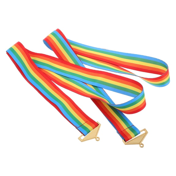 HONMEET 2Pcs Prize Ribbons for Competitions Multi Nylon Ribbons for Award Ceremony Use