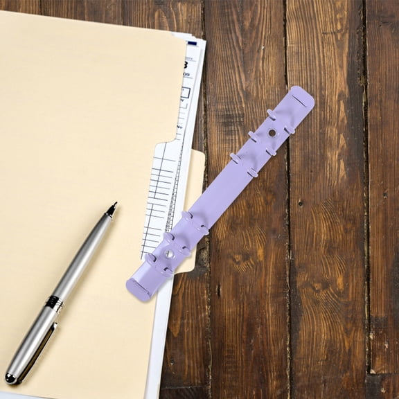 HONMEET 2Pcs Purple Loose Leaf Binder Spine Inserts for Notebook DIY and Document Binding