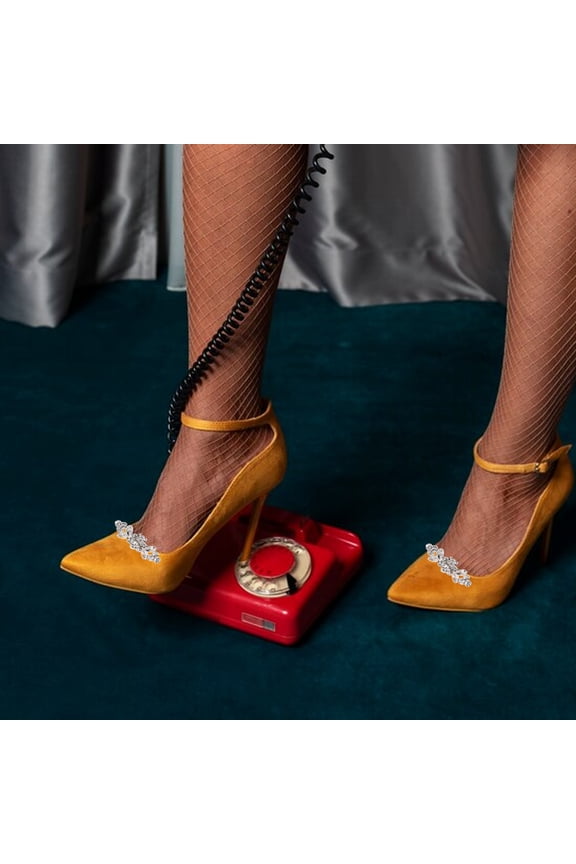 Bling Rhinestone Shoe Clips Versatile Decor for Pumps Flats Boots