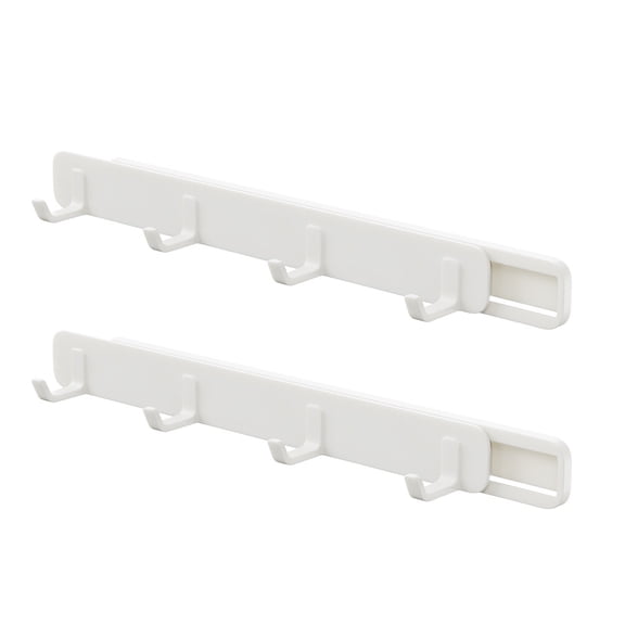 HONMEET 2Pcs Stable Structure Hanger White ABS for Homeowners and Renters Use