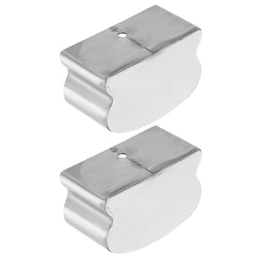 HONMEET 2-Pack Stainless Steel Handrail End Caps for Metal Stair Railing Replacement, Plated Staircase Accessories