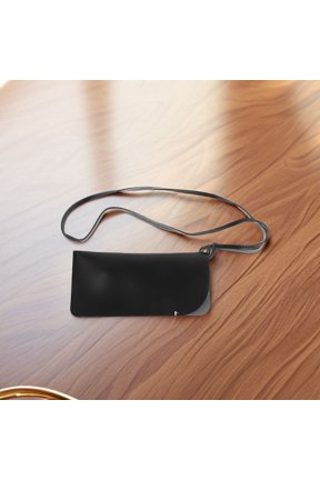 2Pcs Sunglasses Organizer Black PU Scratch Resistant Dual Capacity For Outdoor Activities