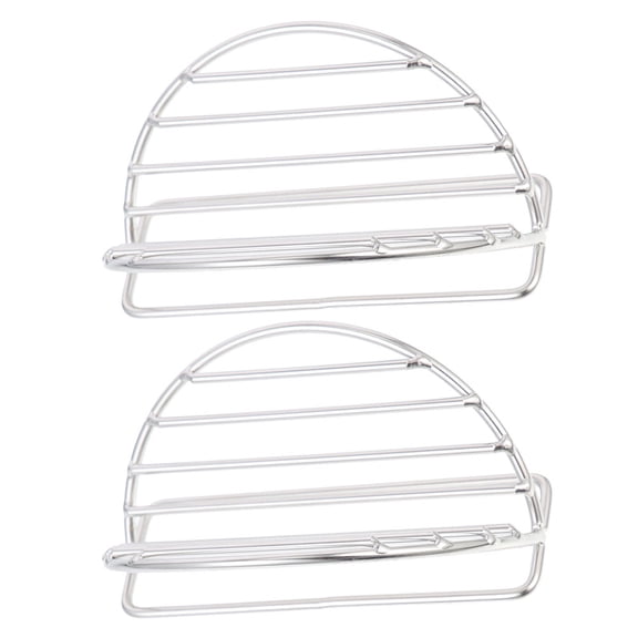 HONMEET 2-Piece Stainless Steel Taco Rack Set with Stable Holder for Kitchen, Home, and Party Use