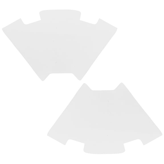 HONMEET 2Pcs Transparent Craft Template Acrylic Material for Fabric Cutting Tailored for Adults in DIY Projects