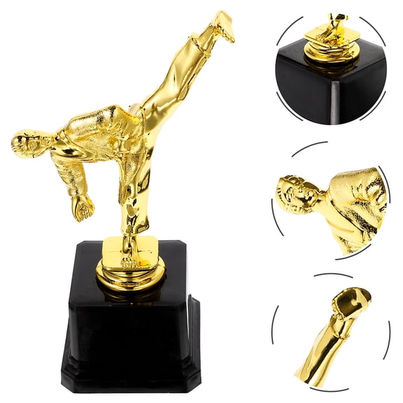 HONMEET Set of 2 Plastic Competition Trophies for School Awards, Sports, Academic & Achievement Recognition