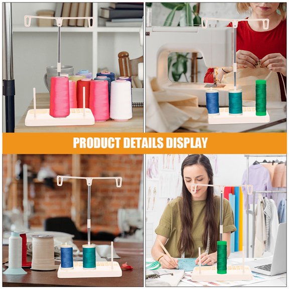 HONMEET 2Pcs Universal Cone Spool Stand in Assorted Colors for Embroidery and Quilting Use