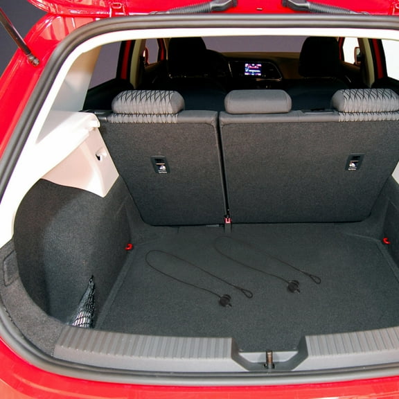 HONMEET 2Pcs Universal Shelf String for Car Trunk Tie Straps in Black with Abs Polyester 18.5X1.2X1.2In