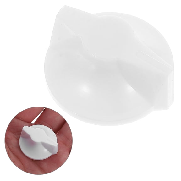 HONMEET 2Pcs Universal Timer Knob Replacement White Plastic Rotary Knobs for General Users in Home and Industrial Use