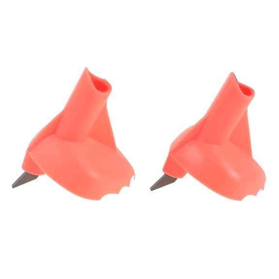 HONMEET 2-Pack Hiking Pole Tip Covers in Watermelon Red, Universal Fit Replacement Parts for Climbing and Trekking Poles