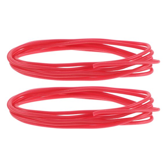 HONMEET 2Pcs Waxed Silicone Pickup Wire Copper Guitar Wiring Parts High Performance Red
