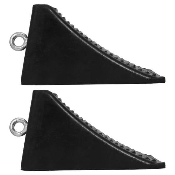 HONMEET Car Wheel Stopper 2pcs Black Rubber Parking Block Anti-Skid Tire Stopper
