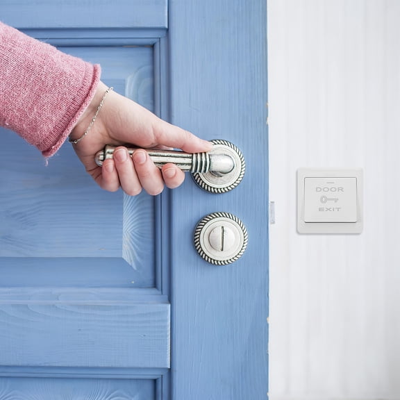 HONMEET 2Pcs White Doorbell Wall Plate Covers Made of Flexible ABS Material for Home Access Control