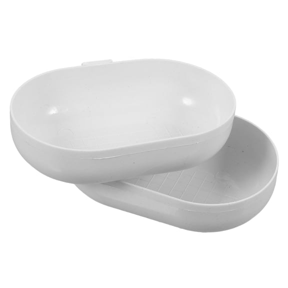HONMEET 2Pcs White Plastic Bird Bath Replacement Bowls Easy to Clean for Garden Balcony Use