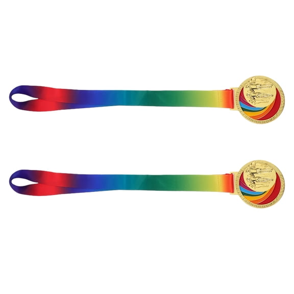 HONMEET 2-Pack Zinc Alloy Medals for Running, Track, School Sports, Athletic Competitions, and Sports Awards