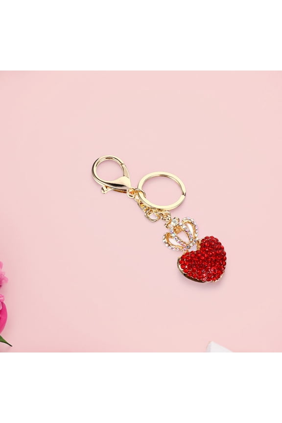 2Pcs Fashionable Heart Shaped Keychains for Valentine Party Decoration