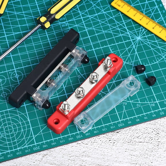 HONMEET 2Sets Marine Bus Bar Battery Terminal Block Durable Power Distribution for Vehicles