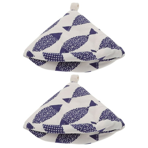 HONMEET 2pcs Pot Handle Protectors Cotton Triangle Covers Anti-Scald Kitchen Safety Grip