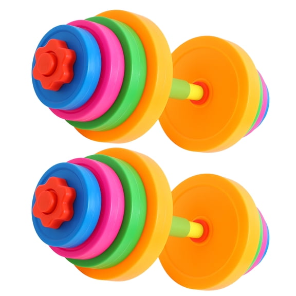 HONMEET Kids Dumbbells Multi-Color Plastic Water-Fillable Exercise Weights for Strength Training and Fitness Fun