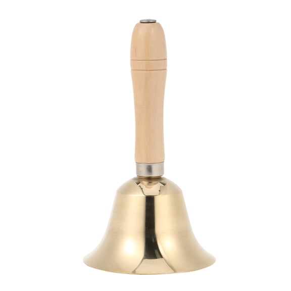 HONMEET 2-Pack Loud Service Bells with Wooden Handles for Restaurants, Weddings, Parties, Animal Training, and More