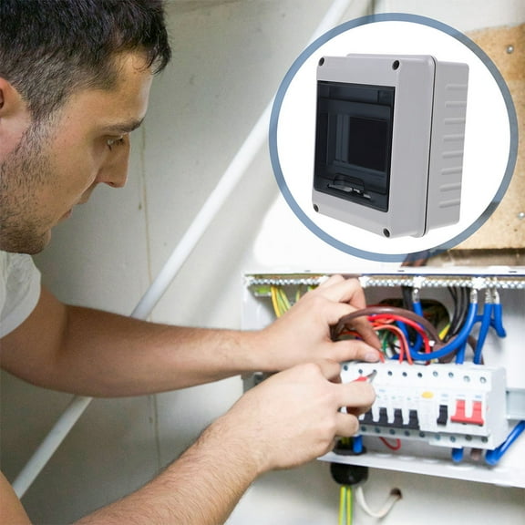 HONMEET 2-Pack Electrical Distribution Boxes with Transparent Window Weatherproof Enclosure