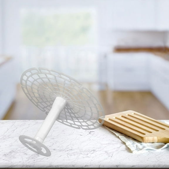 HONMEET Pickle Pressing Tool Set, 2 Pieces White Plastic Fermentation Weights for Homemade Pickles and Vegetables