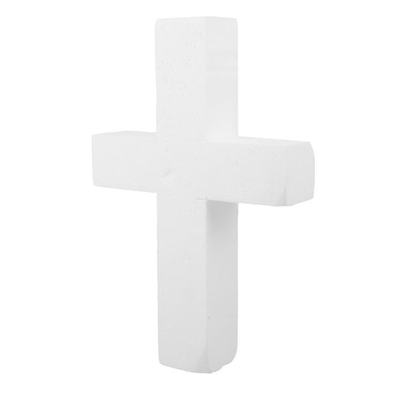 HONMEET 2pcs Religious Foam Cross: DIY Crafts Blank Foam Cross Models Ornaments for Church Holiday Celebrations DIY Projects Decorations