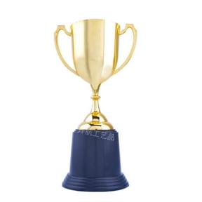HONMEET 2-Pack Small Plastic Trophy Cups for Graduation, Sports Awards, and Winner Recognition