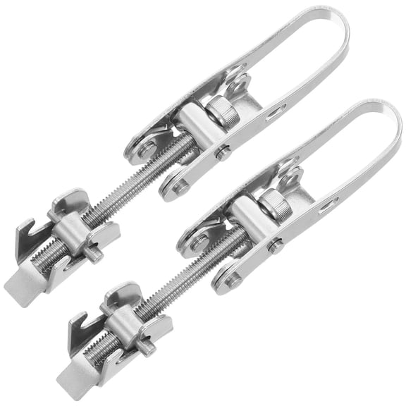 HONMEET 2-Pack Stainless Steel Buckle Lock Latches for Storage Boxes, Quick Fastening Hardware for Secure Closure