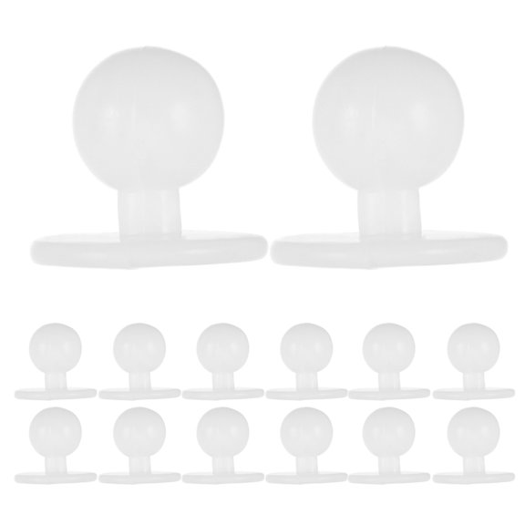HONMEET Easy to Install White Plastic Chef Jacket Buttons, Durable for Sewing 300Pcs
