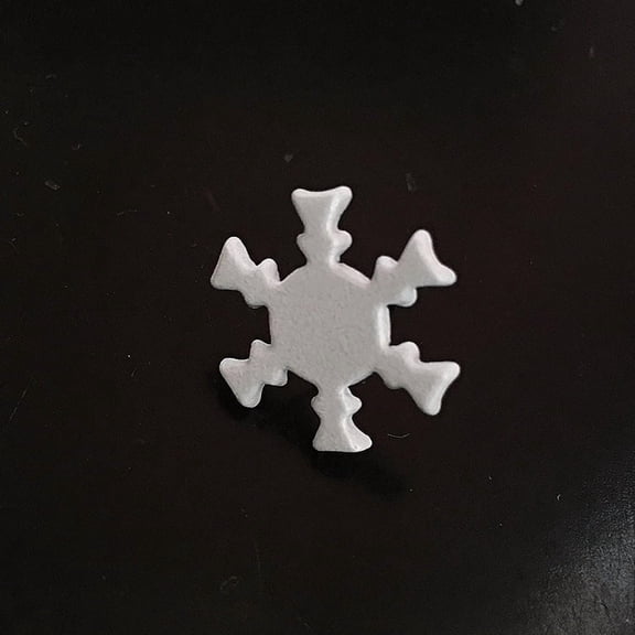 TABLZONE Snowflake Brads White Metal Paper Fasteners for DIY Crafts 300Pcs