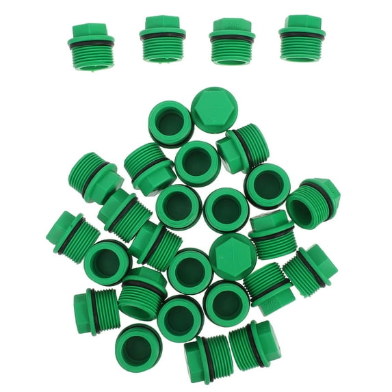 HONMEET 30Pcs Green PPR Water Outlet Fittings for Irrigation Easy Plumbing Accessories