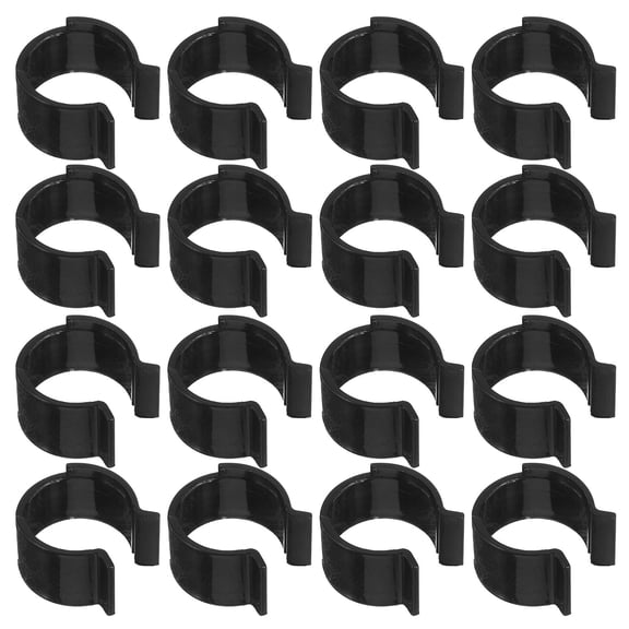 HONMEET 30-Pack Black Plastic Pump Clip Locks for Cosmetic Bottles, and Practical for Home and Personal Use