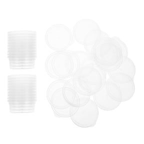 HONMEET 30Pcs Portable Transparent Round Storage Boxes for Craft and Jewelry