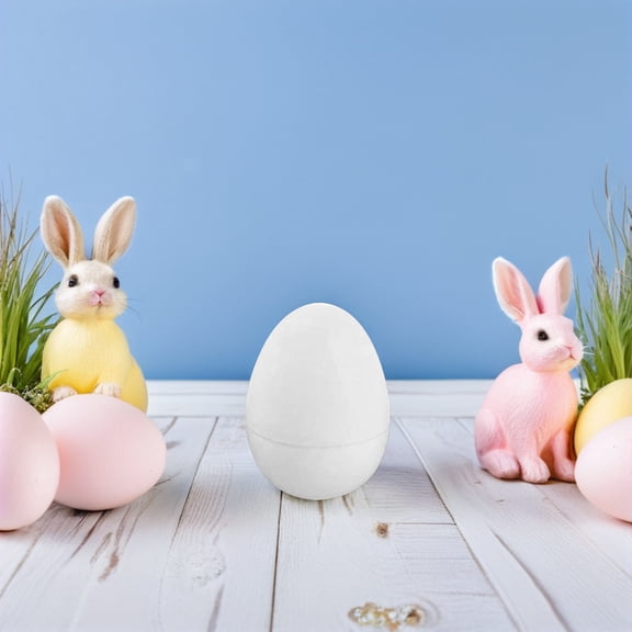HONMEET 30Pcs DIY Easter Artificial Chicken Eggs with Durable Material and Openable Storage