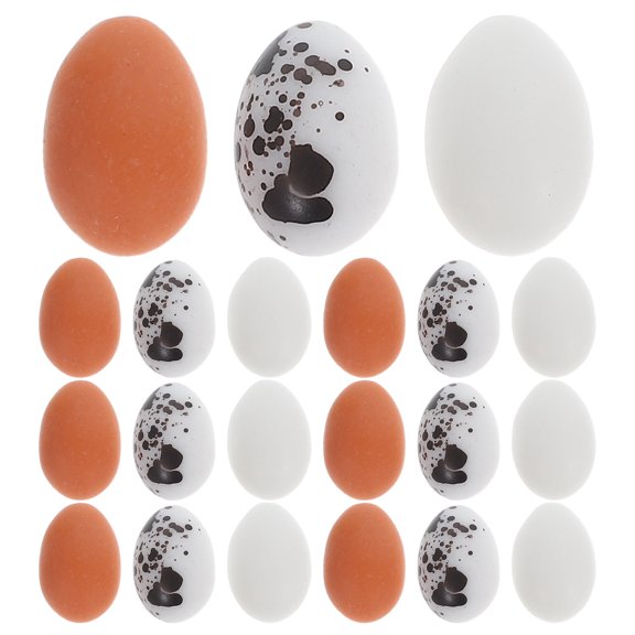 HONMEET 30Pcs Easter Eggs with Realistic Look and Fine Craft Finish, Resin Decor for Holiday Craft Supplies