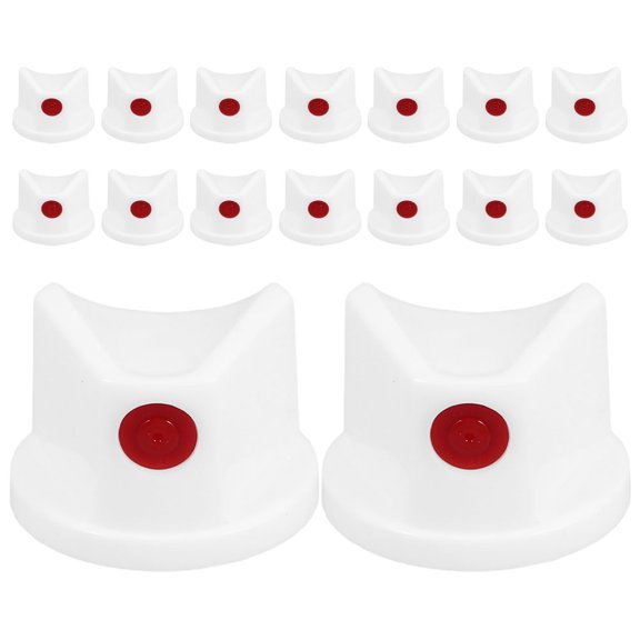 HONMEET Spray Can Extension Adapter Spray Paint Nozzles White Even Coating DIY Enthusiasts 30Pcs