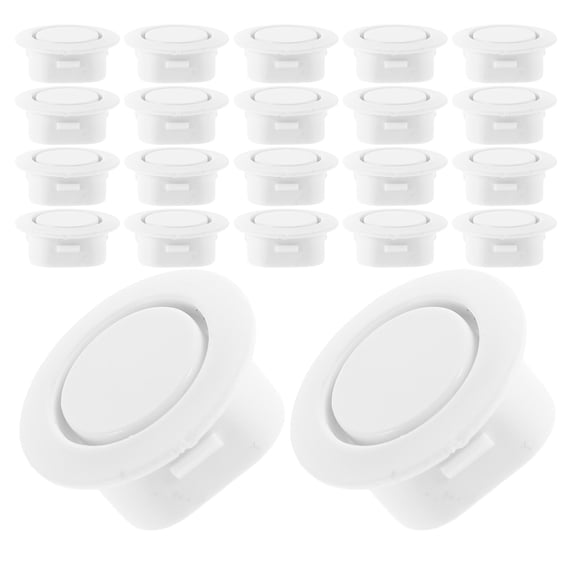 HONMEET 30Pcs White Car Bumper Hole Covers Automotive Radar Hole Plugs for Front and Rear Exterior Use