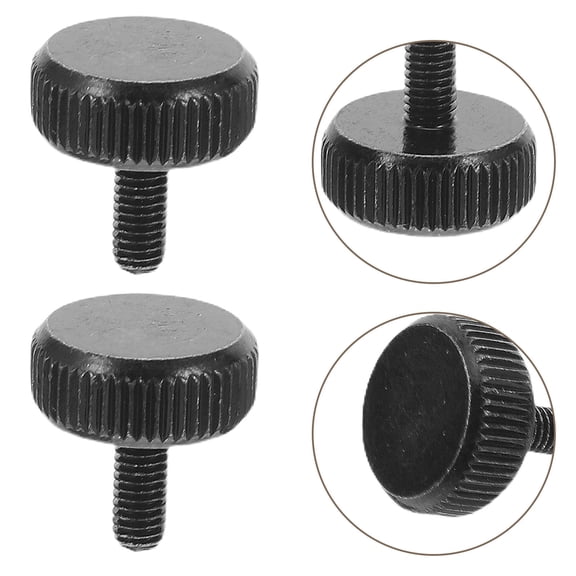 HONMEET PC Case Screws Black Carbon Steel Universal Fit Easy Assembly Replacement Hardware for Desktop Computer