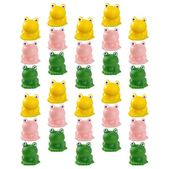 HONMEET 30Pcs Assorted Color Resin Frog Desk Decorations for Office Table and Indoor Decor