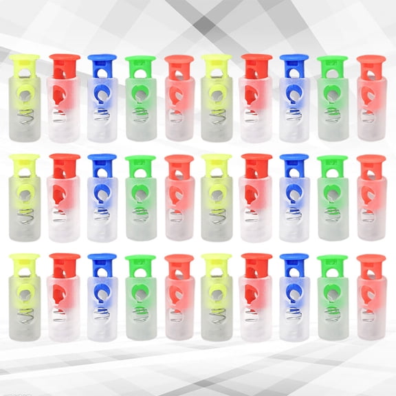HONMEET 30pcs Spring Fasteners Button Plastic Assorted Color for Clothing Accessories Outdoor Activities Spring