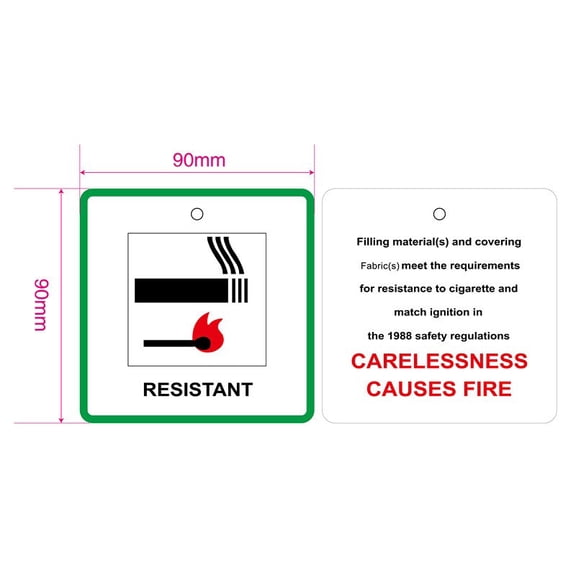 TABLZONE Fire Warning Labels Assorted Color Clear Visual Alerts Indoor Use 30Pcs