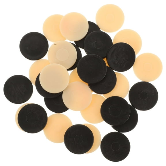 HONMEET 32 Pieces Plastic Checker Game Pieces Replacement for Board Games Portable Set