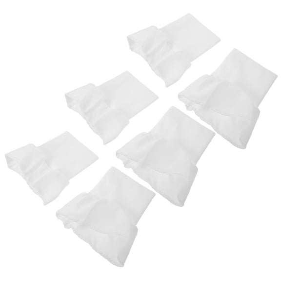 HONMEET 3Pairs White Elastic Ribbed Knit Cuffs for Sleeve Extending and Jacket Repair