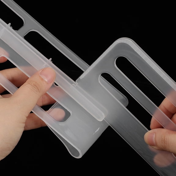 HONMEET 3Pcs Replaceable Refrigerator Divider Adjustable White Plastic Fridge Side Door Partition