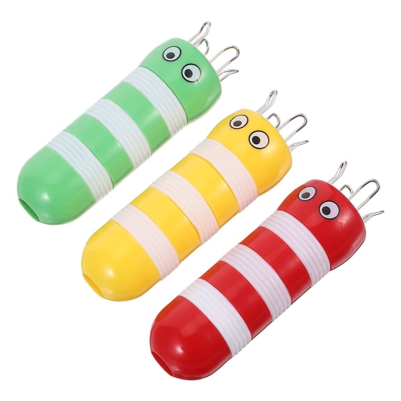 HONMEET 3Pcs Bee Shape Knitting Spool Set Plastic Yarn Cord Maker Handy Sweater Knitter Tool for Travel